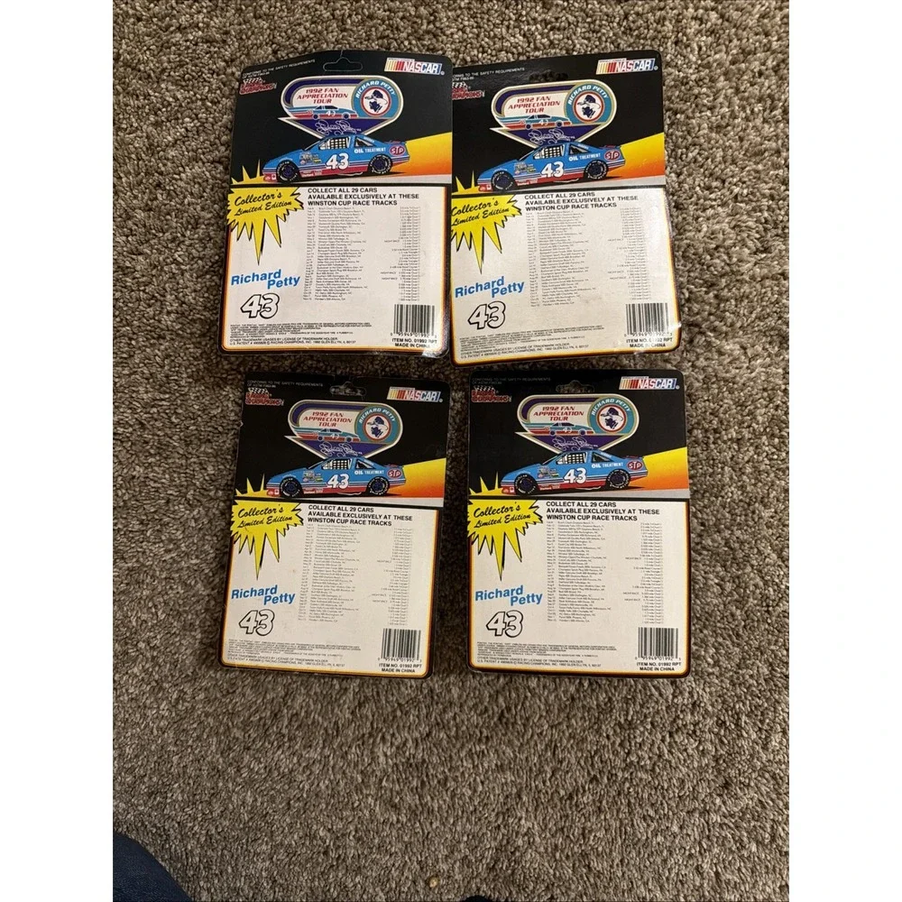 Racing Champions #43 Richard Petty 1991 NASCAR STP 1/64‎ - Lot of 4 Cars